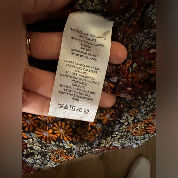 Free People Short Sleeve Floral Top - Picture 6 of 8